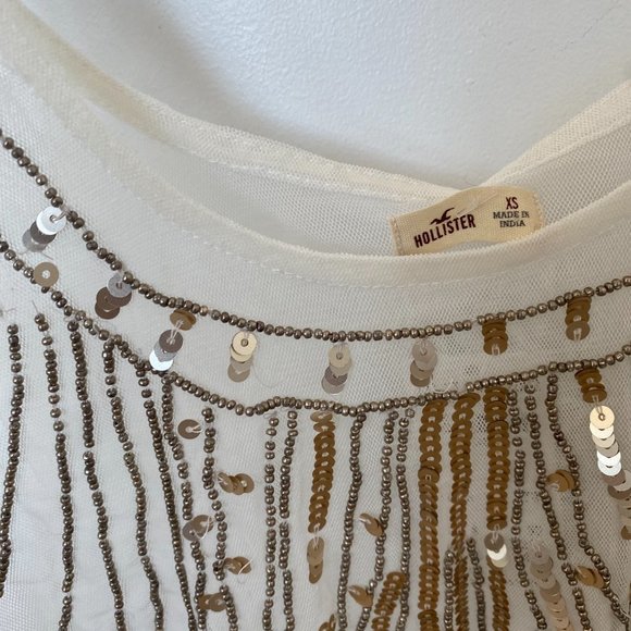 Hollister sheer sparkle crop top - Picture 2 of 2